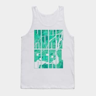 Montreal, Canada City Map Typography - Watercolor Tank Top